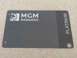 MLIFE MGM REWARDS PLATINUM SLOT PLAYERS CARD BLANK NO NAME NICE!