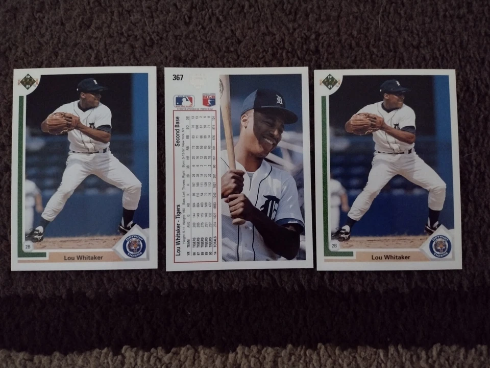Lou Whitaker- 40 1991 Upper Deck cards #367 Detroit Tigers - Image 2 of 2