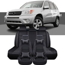 For Toyota Rav4 2001-2012 Leather Full Set Car 5 Seat Covers Frontrear Cushion For Toyota Rav4 2001-2012 Leather Full Set Car 5 Seat Covers Frontrear Cushion