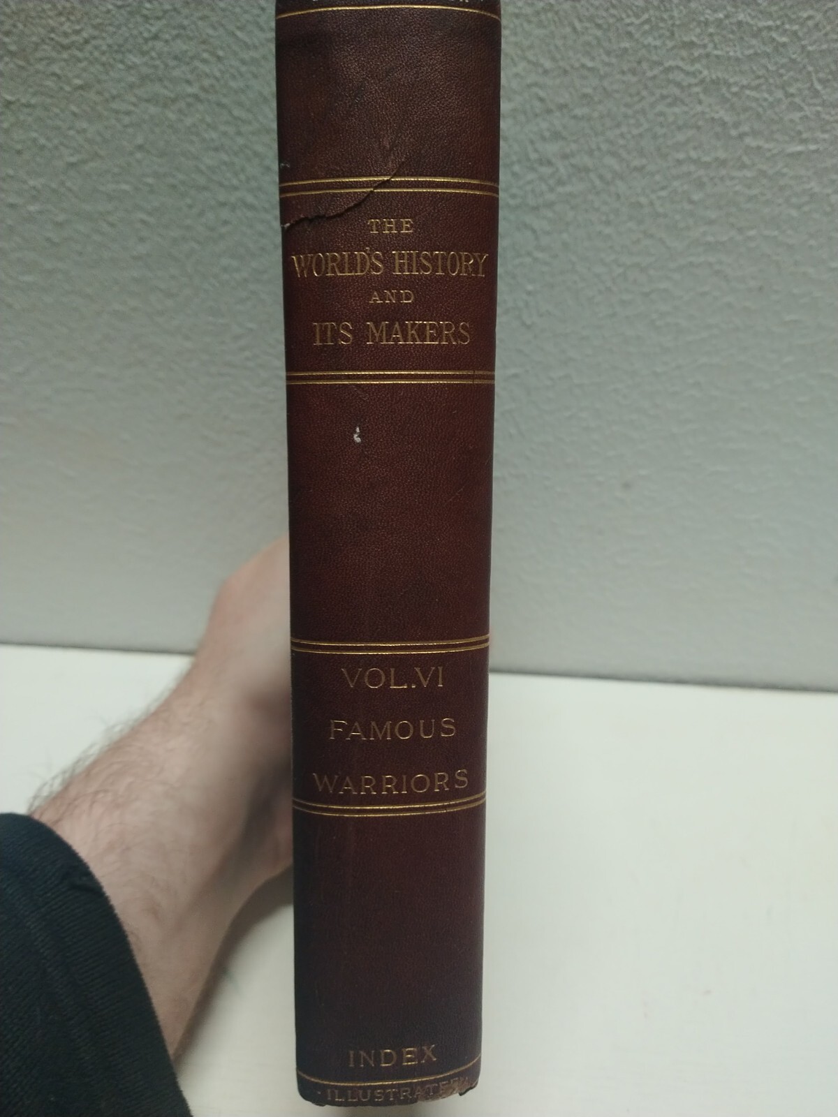 The World's History and its Makers Volume VI "Famous Warrior's" 1901 HC book Vtg