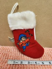 VINTAGE McDonalds "An American Tail" Mini Christmas Stocking Sears 1986 VTG 7"
