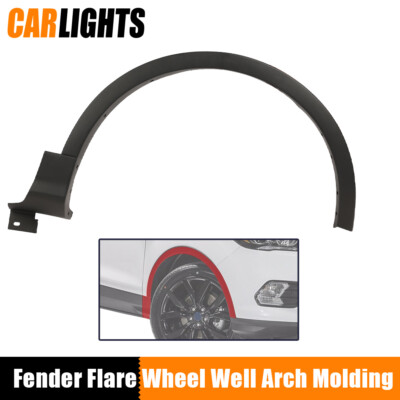 Black Front Right Side Fender Flare Wheel Well Arch Fit For 2013-17 Ford Escape