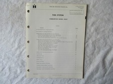 IH International truck fuel system 4160C carburetor service manual CTS-2613