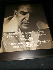 Telly Savalas IF Rare Original Promo Poster Ad Framed!