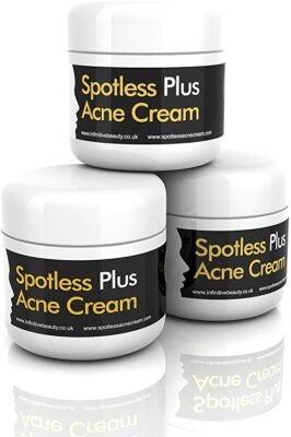 Spotless Plus Akne Creme Flecken Unreinheiten Mitesser Whitehead Behandlung Tube 50g