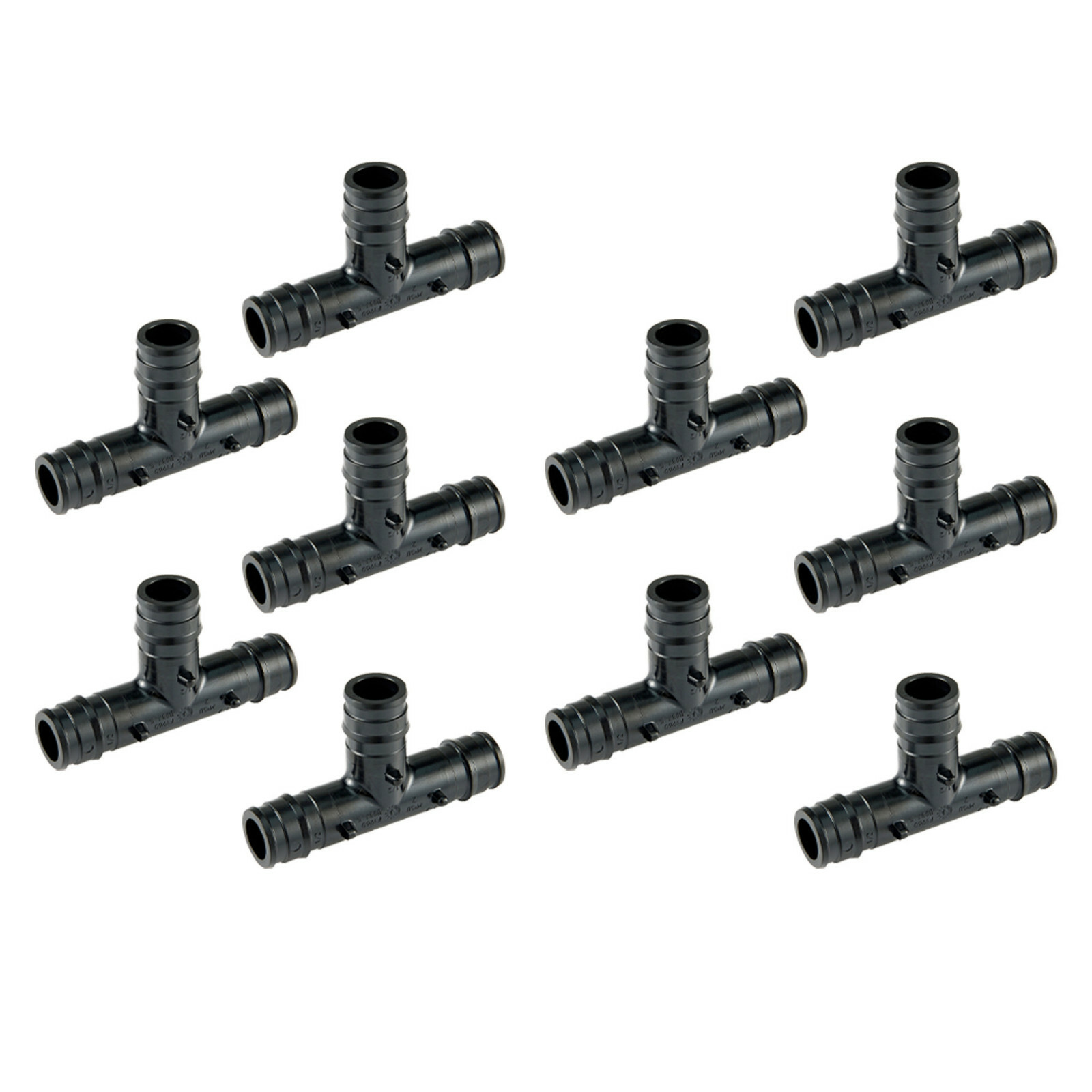 EFIELD 10PCS Poly PPSU Pex-A Expansion Fitting 3/4" X 3/4" X 3/4" Tee, Lead Free
