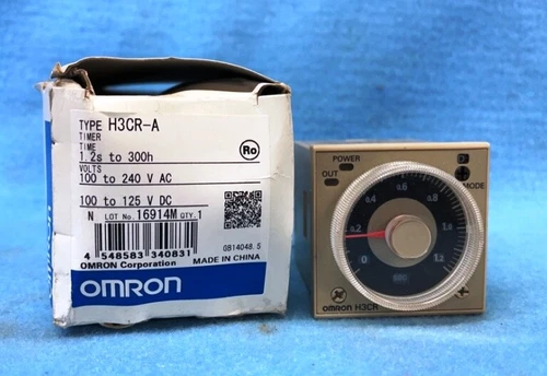 OMRON TIMER, TYPE H3CR-A, 100-240 V AC, 100-125 V DC