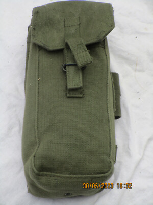 1958 Pattern Webbing Magazine Pouch,Left, Maker :OWL 1983, olive Canvas,#9