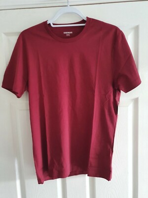 Goodthreads burgunderrotes Herren-T-Shirt Größe Small NEU KOSTENLOSER UK-VERSAND