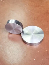 2 PRESS PLATES  1.75" & 1.5" DIAMETER COIN RING MAKING TOOLS 