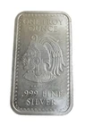 1 Troy Oz .999 Fine Silver Bar Aztek Design