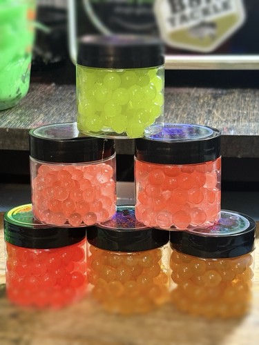 Zombie Balls Salmon Eggs Trout Bait Scented Oiled *Apple Jelly - Afbeelding 2 van 10
