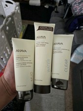 AHAVA Mineral Hand Cream - 5.1oz And Time To Clear 3.4 oz and deadsea mud