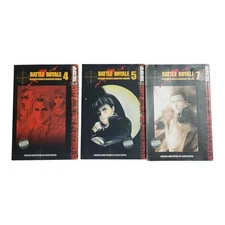 Battle Royale Vol 4 5 7 Tokyopop Masayuki Taguchi & Koushun Takami OOP Manga