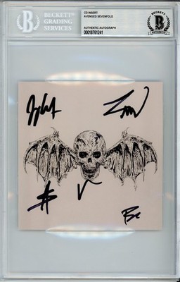 SIGNED Avenged Sevenfold Life Is But Dream Autograph Album Card