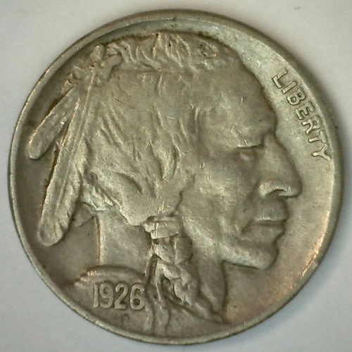 1926 Buffalo Indian Head Nickel XF 5c US Coin Circulated Extra Fine Philadelphia