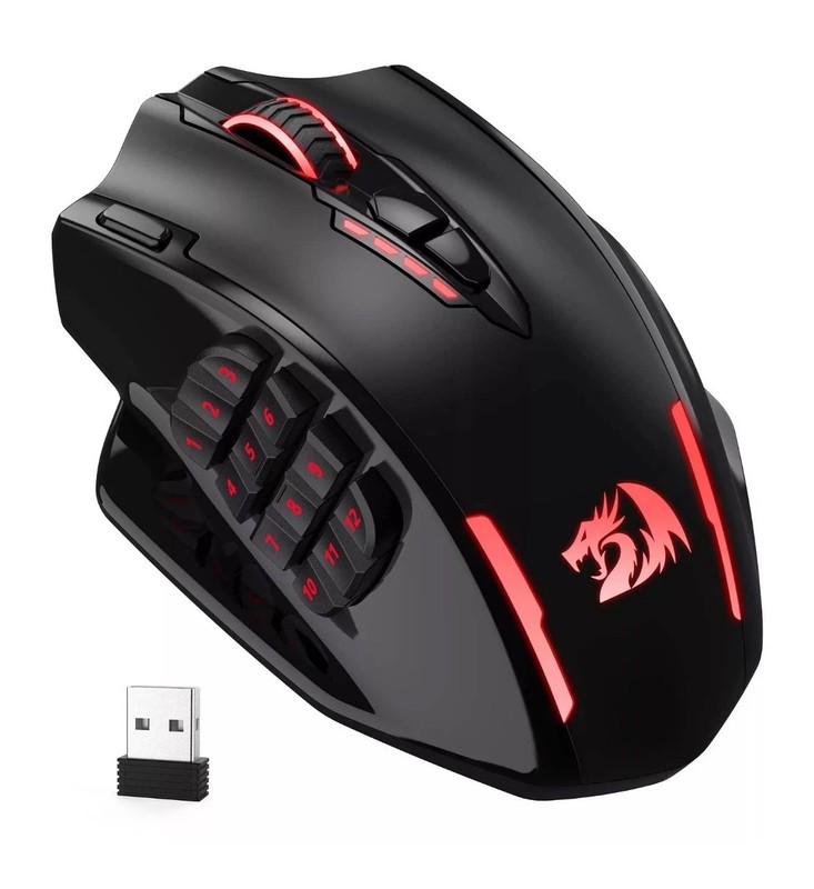 Redragon M913 Impact Elite Wireless Gaming Mouse, 16000 DPI Wired/Wireless RGB