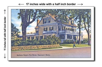 Maine 1940s - Barbara Dean's Tea Room, Ogunquit, Maine - 11x17 Poster