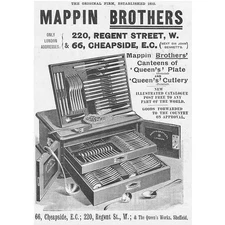 MAPPIN & WEBB Cutlery Canteens - Victorian Advert 1897