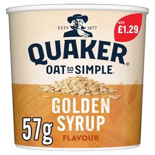 Image of Quaker Oat So Simple Golden Syrup Porridge Pot 57g (Pack of 8)
