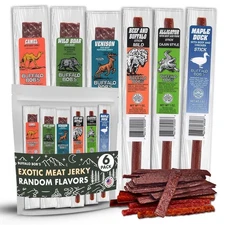 Buffalo Bob's Wild Game Meat Snacks 6 Pack | Exotic Snack Sampler Box | Gift ...