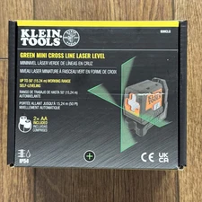 Klein Tools 93MCLG Green Mini Cross-Line Self-Leveling Laser Level, 50-Foot, NEW
