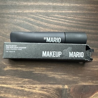 MAKEUP BY MARIO Master Mattes Long-Wearing Cream Eyeshadow BLACK Full Sz NEW