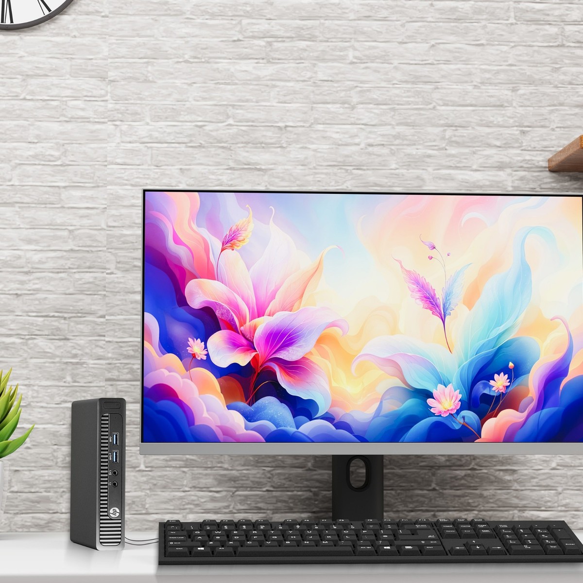 HP 800 G1 Tiny Computer PC Intel i3-4th 16GB Ram 256GB SSD Dual 22