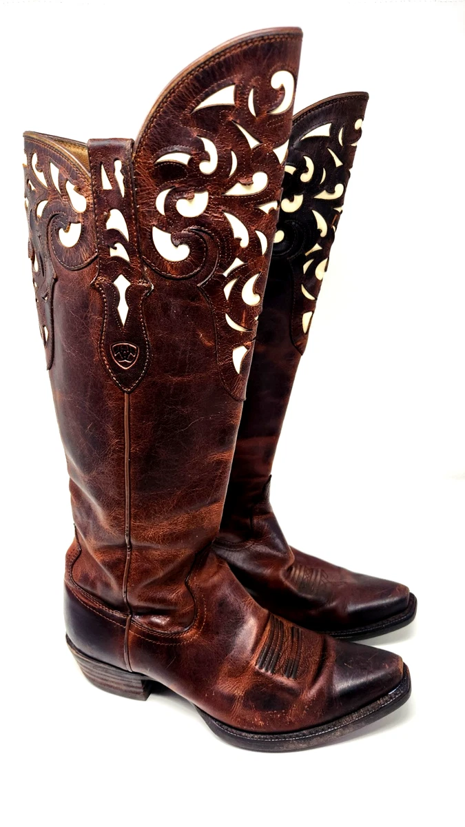 Bottines Madison Harding En Daim Brun - Doublure Shearling - Taille 7.5 - Talons Hauts - Occasion