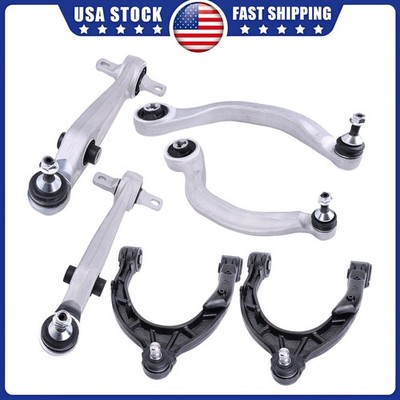 6PCS/SET FOR M-O-D-E-L 3 2017-2021 FRONT UPPER LOWER CONTROL ARMS W/BALL JOINTS