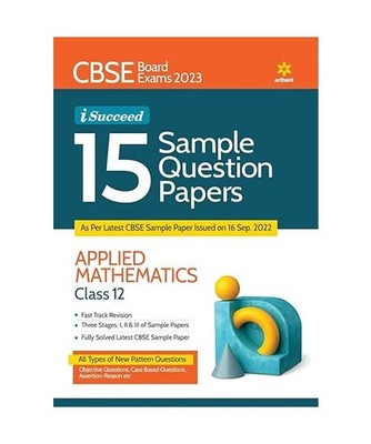 CBSE Board Exams 2023 I Succeed 15 Sample Question Papers Mathematics Class 12th