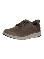 Skechers Men's Slip-ins Memory Foam Orell Yates Leather Trainers, Brown