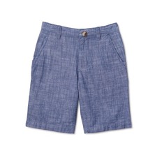 Wonder Nation Boys' Chambray Blue Denim Chino Jean Shorts Youth Size 12