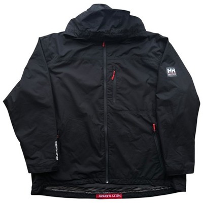 Helly Hanson Fleece Lined Hooded Sailing Jacket Black 2XL