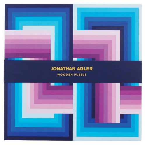 Jonathan Adler Puzzle di legno Design astratto Arte geometrica