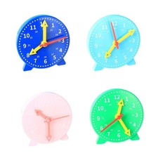Children Montessori Clock 4" Educational Toys Colorful Clocks for Preschool