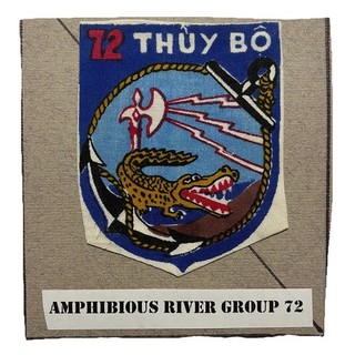 Vietnam War SVN Thuy Bo Amphibious River Group 72 Patch Silk Printed Variation