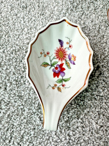 Richard Ginori Italian Oriente Pattern Porcelain Spoon Rest