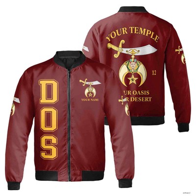 Custom Name Temple Daughters of Sphinx DOS Unisex Bomber Jacket S-5XL