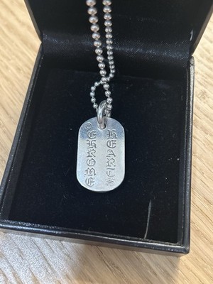 Chrome Hearts NYC Raised Cemetery Cross Dog Tag | eBay