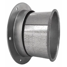 Nordfab 8040401821 Round Angle Flange Adapter, 5 In Duct Dia, Galvanized Steel,