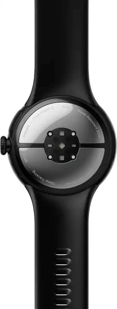 Google Pixel Watch 2 41mm Matte Black Aluminum Case with Obsidian 