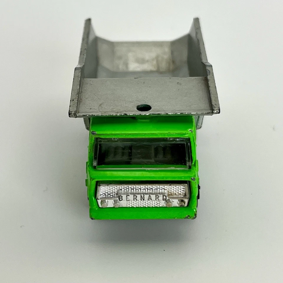 Lot Vtg Majorette France Diecast Dump Truck DAF Bernard Hanomag Bulldozer 70’s - Image 2 of 4