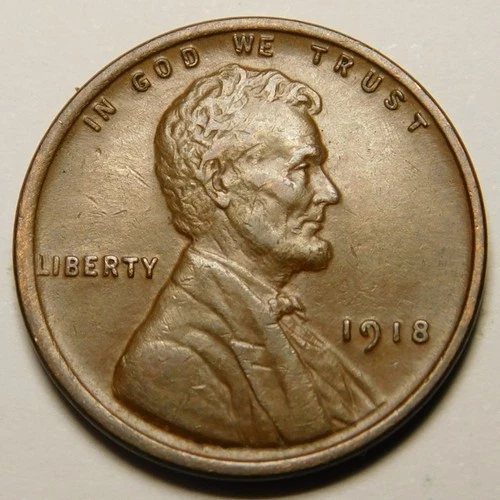 1918 P Lincoln Wheat Cent Penny VF-EF  "Actual Coin Pictured"