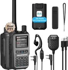 UV-5R Mini Radio Ham Radio Long Range Handheld Two Way Radio Dual PTT APP Progra