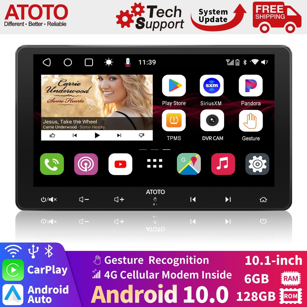 ATOTO S8 Ultra Plus 2Din Android Car Stereo GPS 6+128G 4G LTE