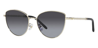Tory Burch Women's Shiny Light Gold-Tone Cat Eye Sunglasses - TY6091-32718G-56