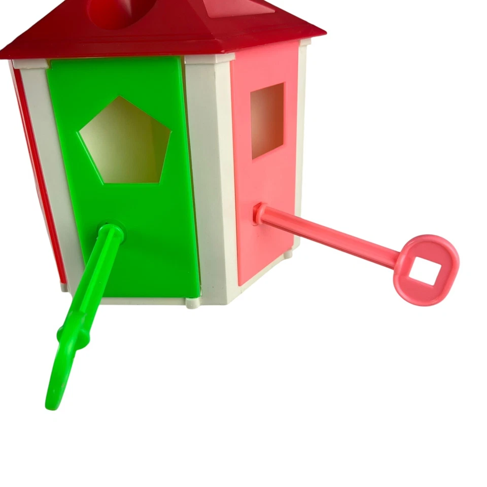 Vintage 1960s Sears Little Learners Toy Key House Learn Shapes Colors Matching - Image 4 of 4