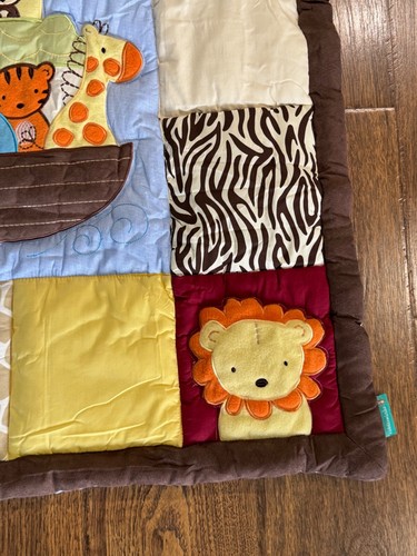 Tiddliwinks Baby Blanket Comforter Quilt Noah's Ark Baby Aminals 33x42 New 2011 - Picture 5 of 13