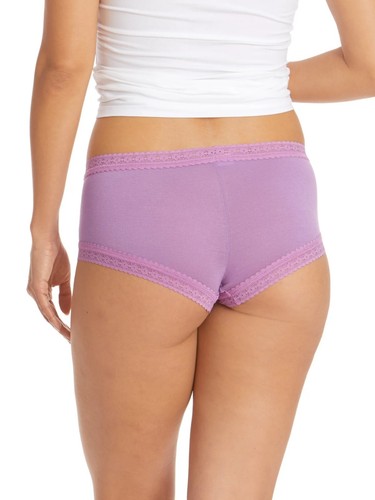 HANKY PANKY 631274  DreamEase Modal BOYSHORT Panty ~ BERRY PIE ~ L ~ NWT $29 - Picture 3 of 6